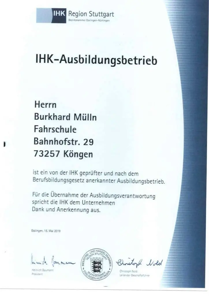 IHK Ausbildungsbetrieb